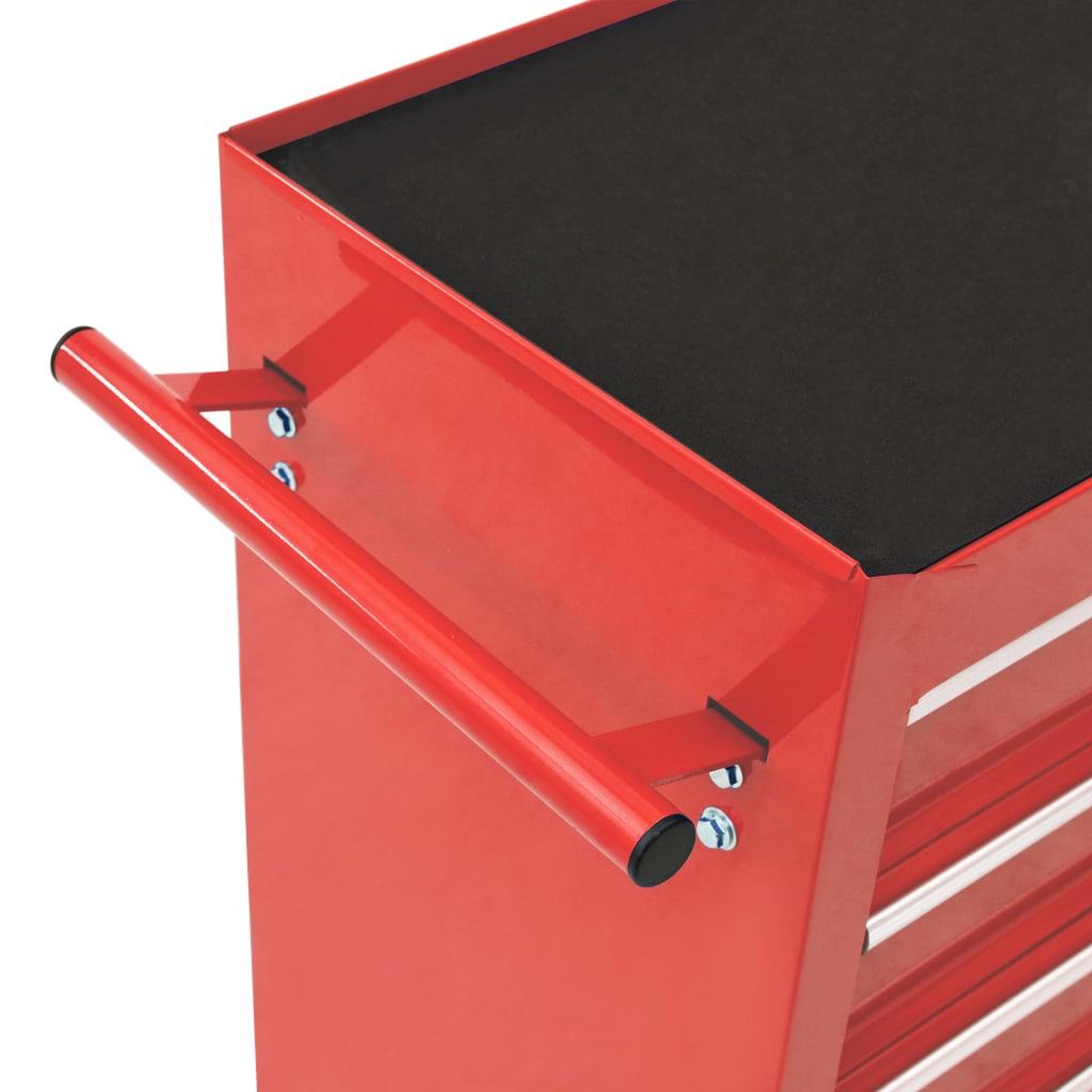 Voir la diapositive 5 : VIDAXL Chariot a outils avec 10 tiroirs Acier Rouge