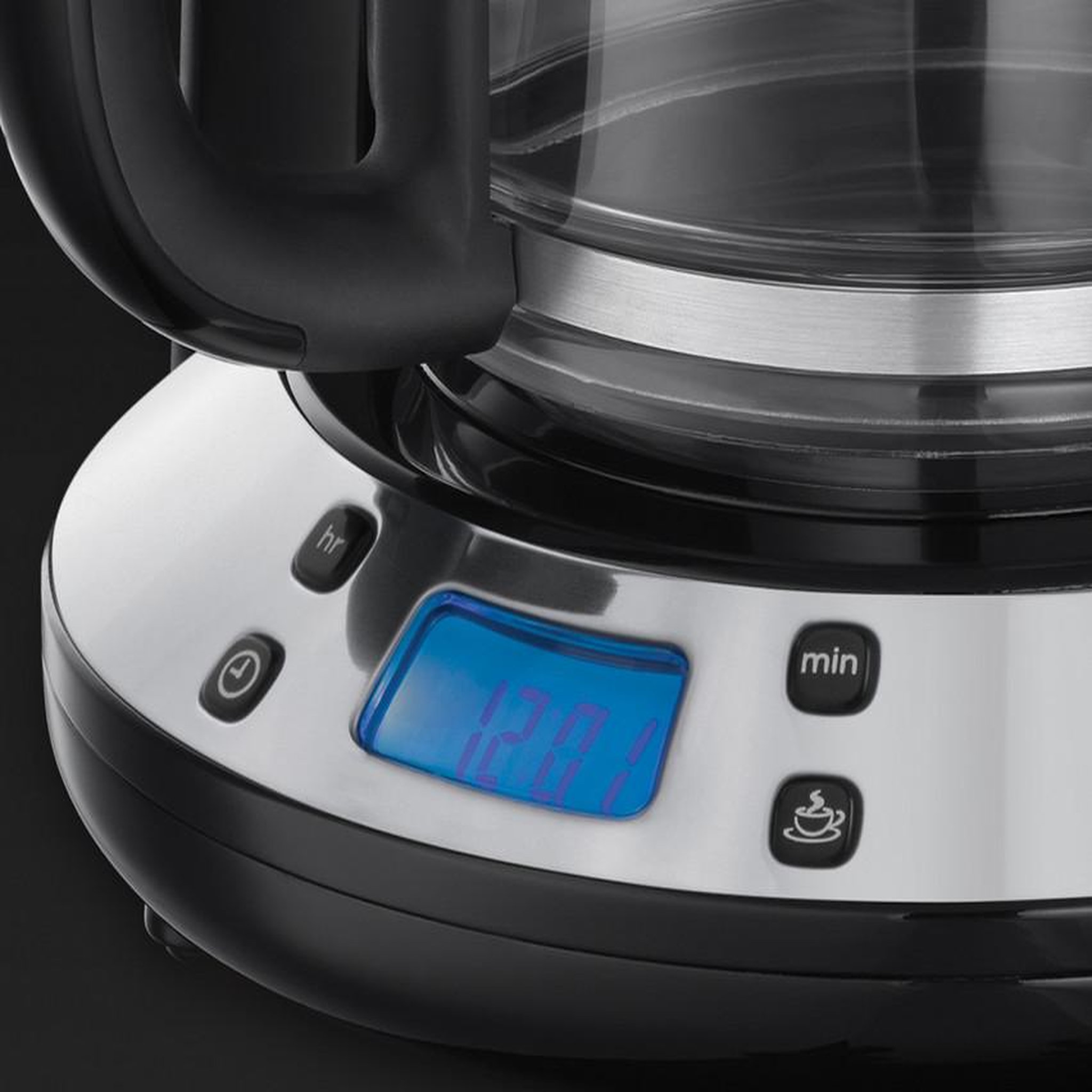 Voir la diapositive 2 : Russell Hobbs Cafetière filtre programmable 15 tasses 1100w acier brillant - 24030-56