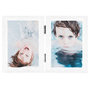 Voir la diapositive 2 : VIDAXL Cadre photo depliable en deux Blanc 2x(13x18 cm)
