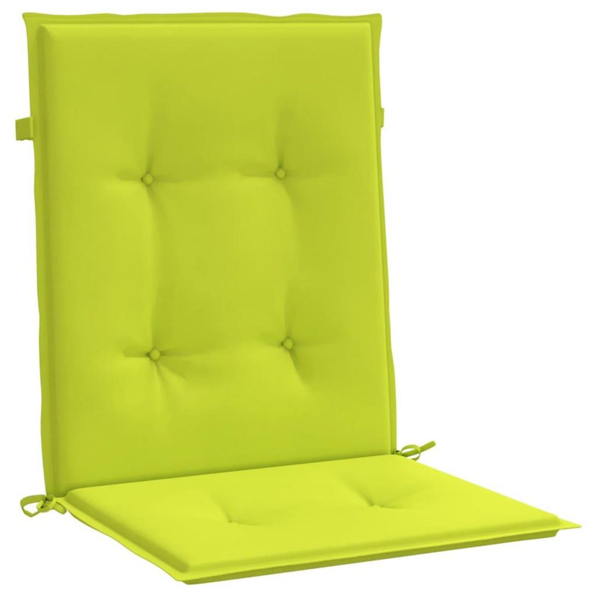 VIDAXL Coussins de chaise de jardin a dossier bas lot de 6 vert vif