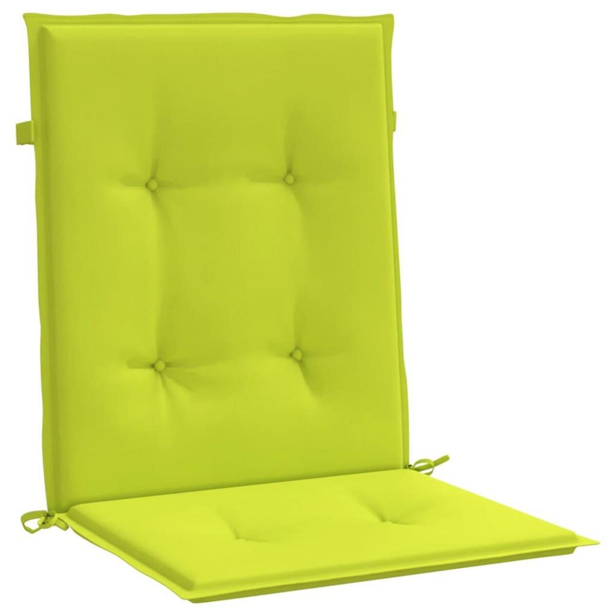 VIDAXL Coussins de chaise de jardin a dossier bas lot de 6 vert vif