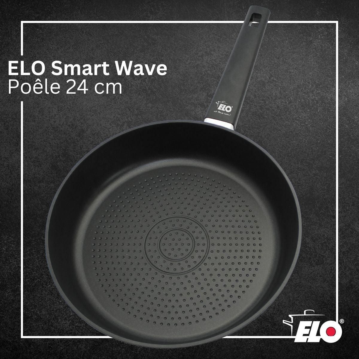 ELO Poêle 24 cm antiadhésive sans PFAS Elo Smart Wave