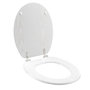 Voir la diapositive 2 : Paris Prix Abattant WC Effet Bois  Strata  46cm Blanc