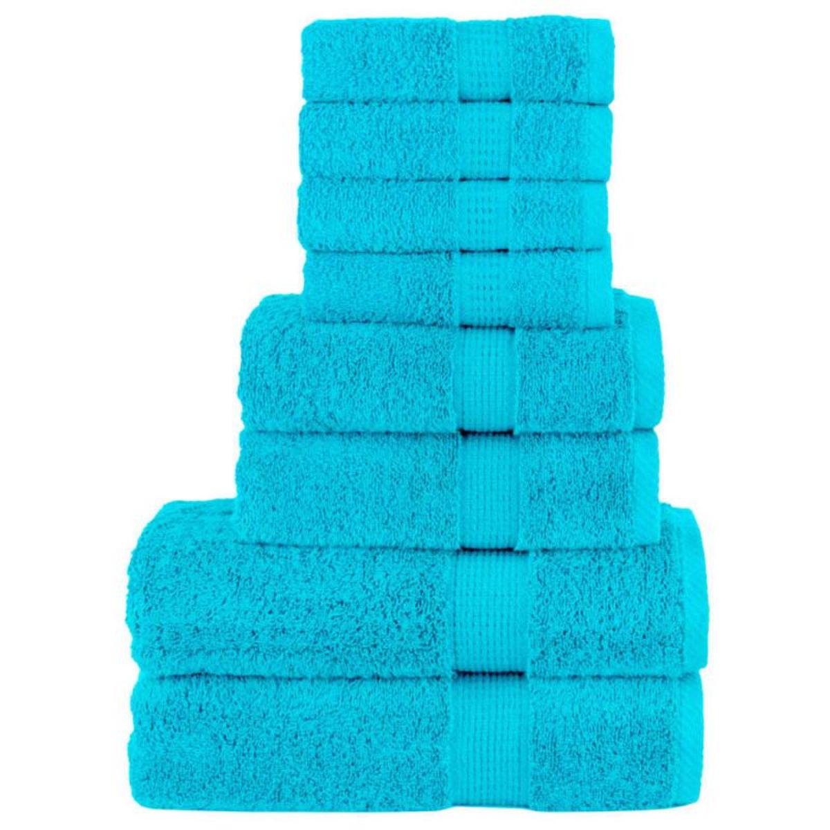 VIDAXL Ensemble de serviettes de qualité supérieure SOLUND 8 pcs
