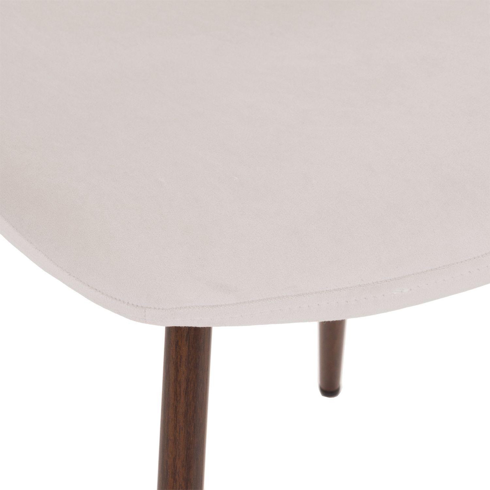 Voir la diapositive 2 : TOILINUX Lot de 4 Chaises confortables en polyester effet velours et pieds en fer