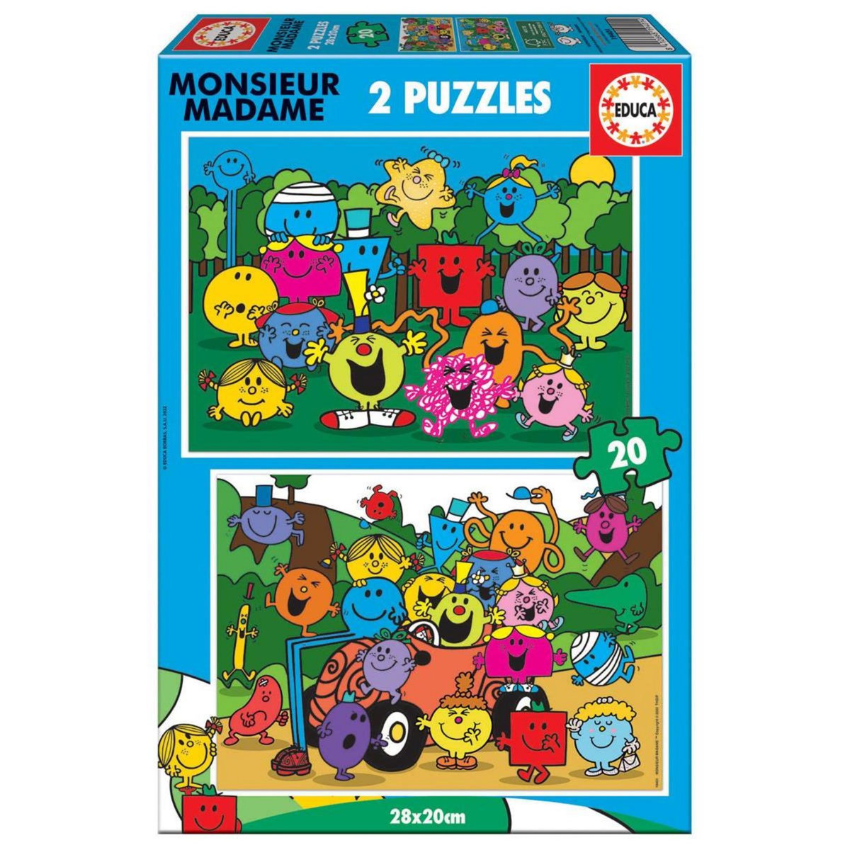 EDUCA Puzzle 2 x 20 - Monsieur Madame