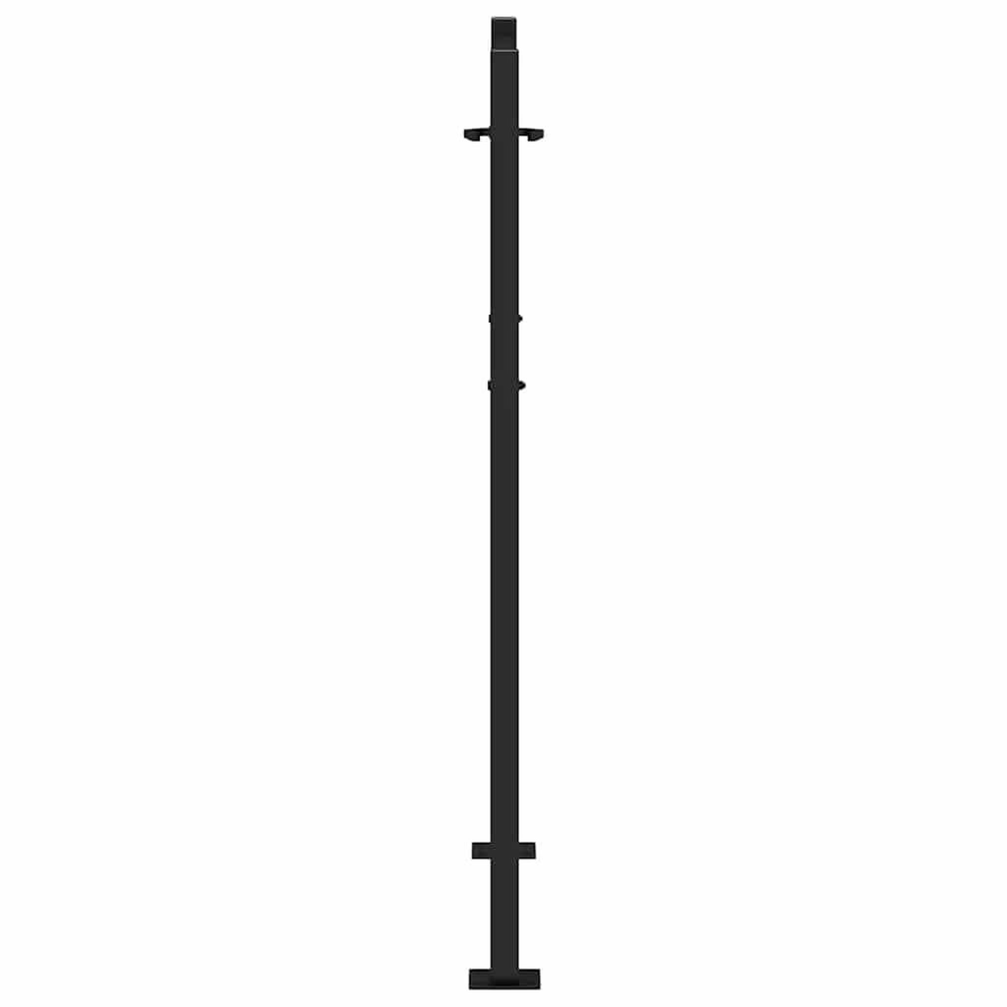 Voir la diapositive 5 : VIDAXL Portail de jardin noir 105x130 cm acier conception de feuilles