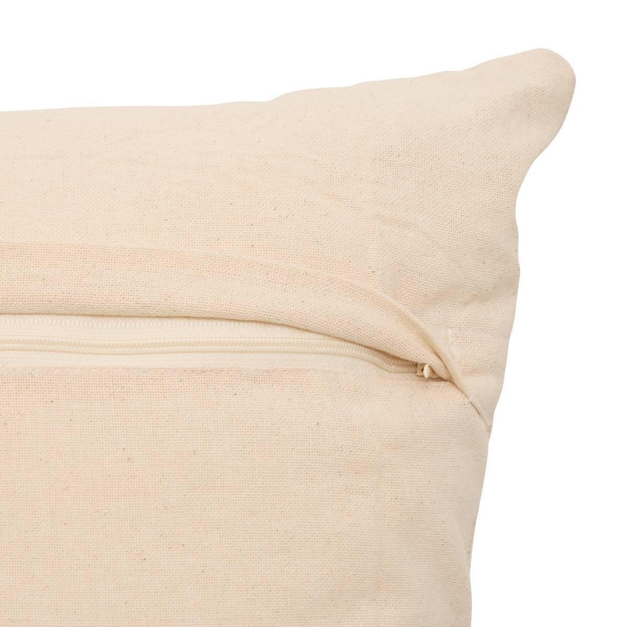 Voir la diapositive 3 : ATMOSPHERA Coussin déco tufté  hawki  38x58cm naturel