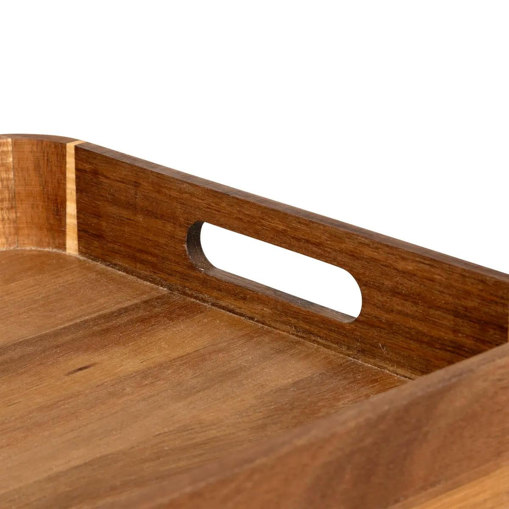 Voir la diapositive 2 : FIVE Plateau de service en bois  acacia  40cm marron