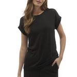 Vero Moda T Shirt  Femme Vero Moda Brianna 10291353. Coloris disponibles : Noir