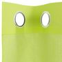 Voir la diapositive 5 : VIDAXL Rideaux en voile avec œillets 2 pcs vert pomme 140x140 cm
