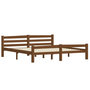 Voir la diapositive 3 : VIDAXL Cadre de lit sans matelas marron miel bois massif pin 180x200cm