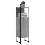 VIDAXL Armoire de salle de bain sonoma gris 33x33x120,5 cm
