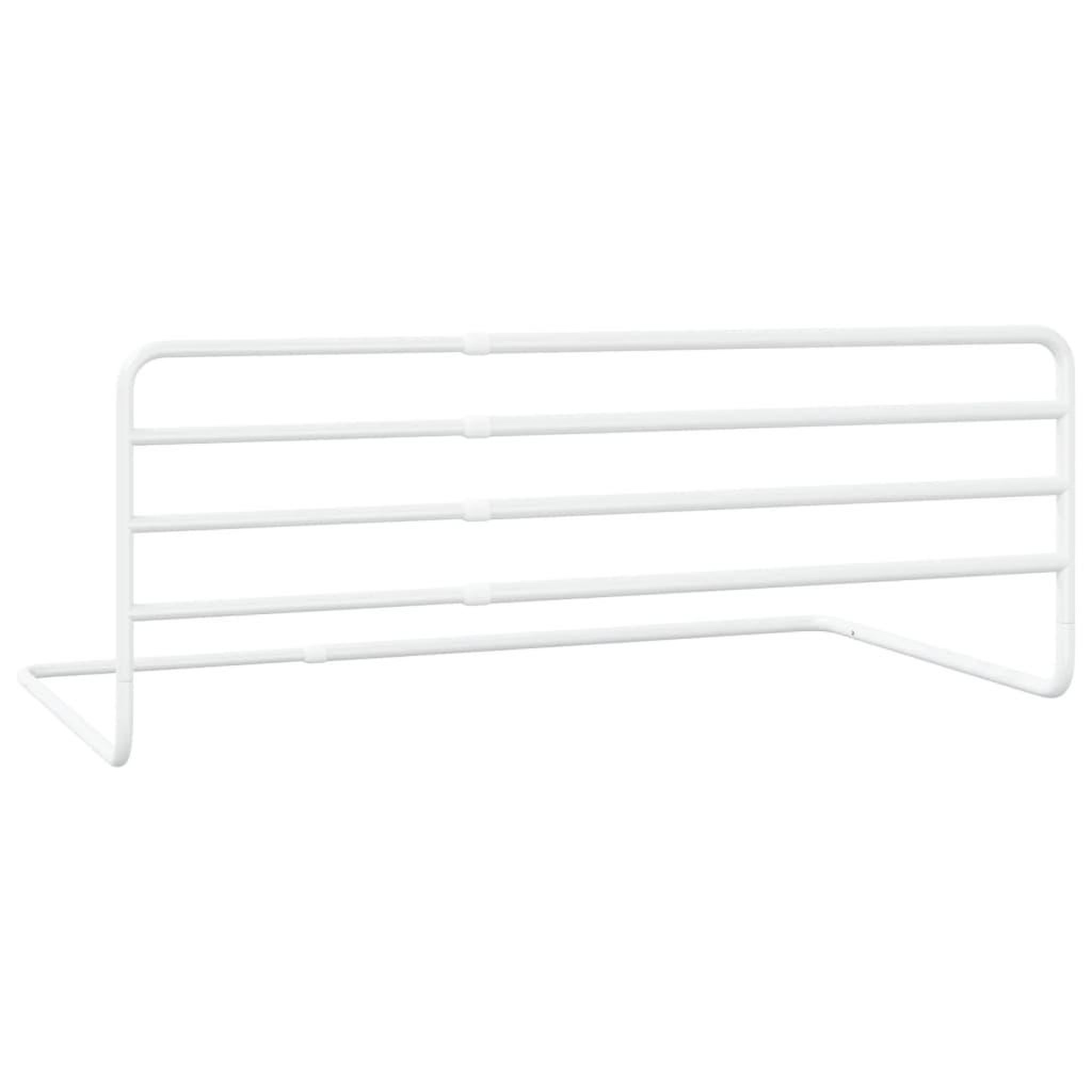 Voir la diapositive 5 : VIDAXL Barriere de securite de lit d'enfant Blanc (76-137)x55 cm Fer