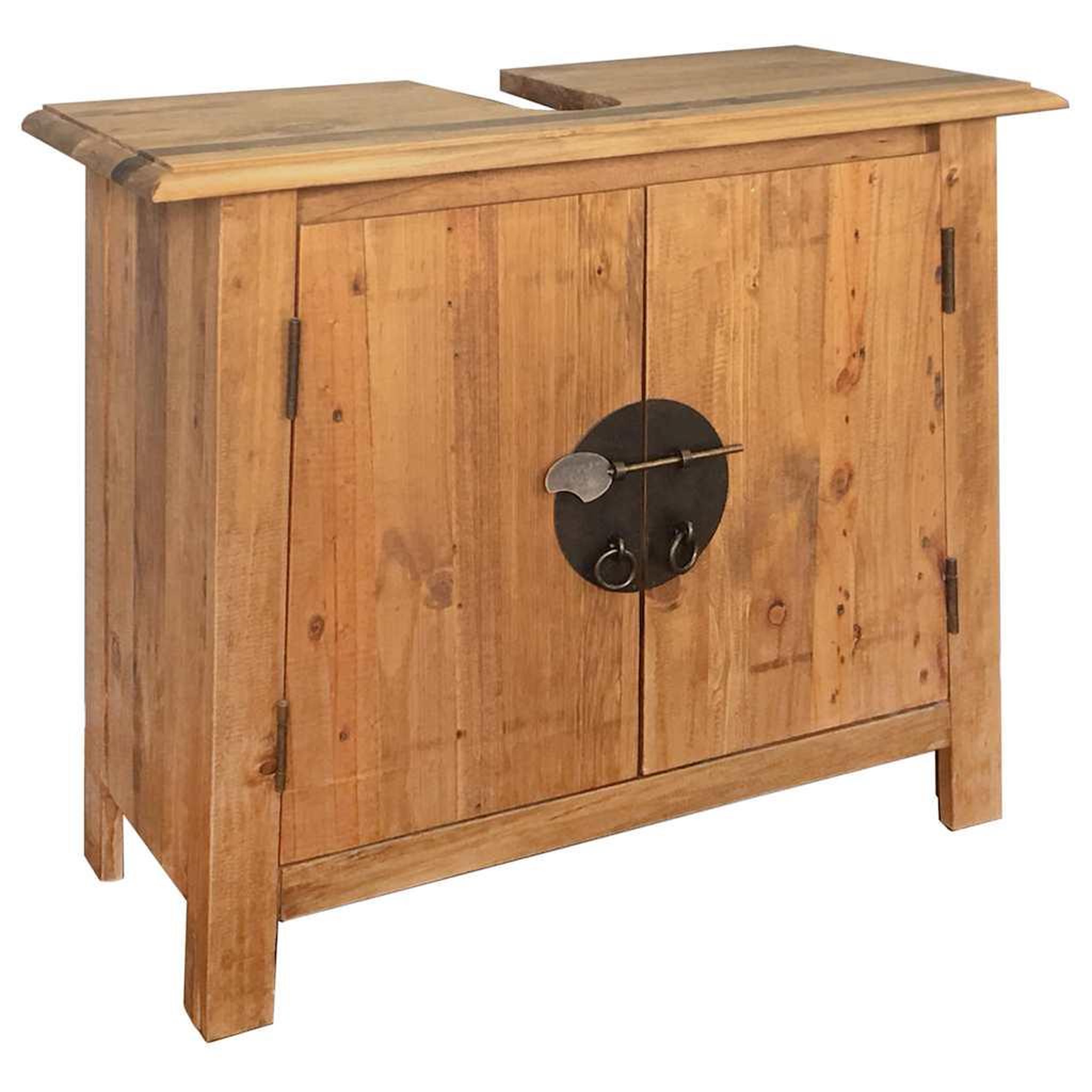 Voir la diapositive 3 : VIDAXL Mobilier de salle de bain bois de pin massif