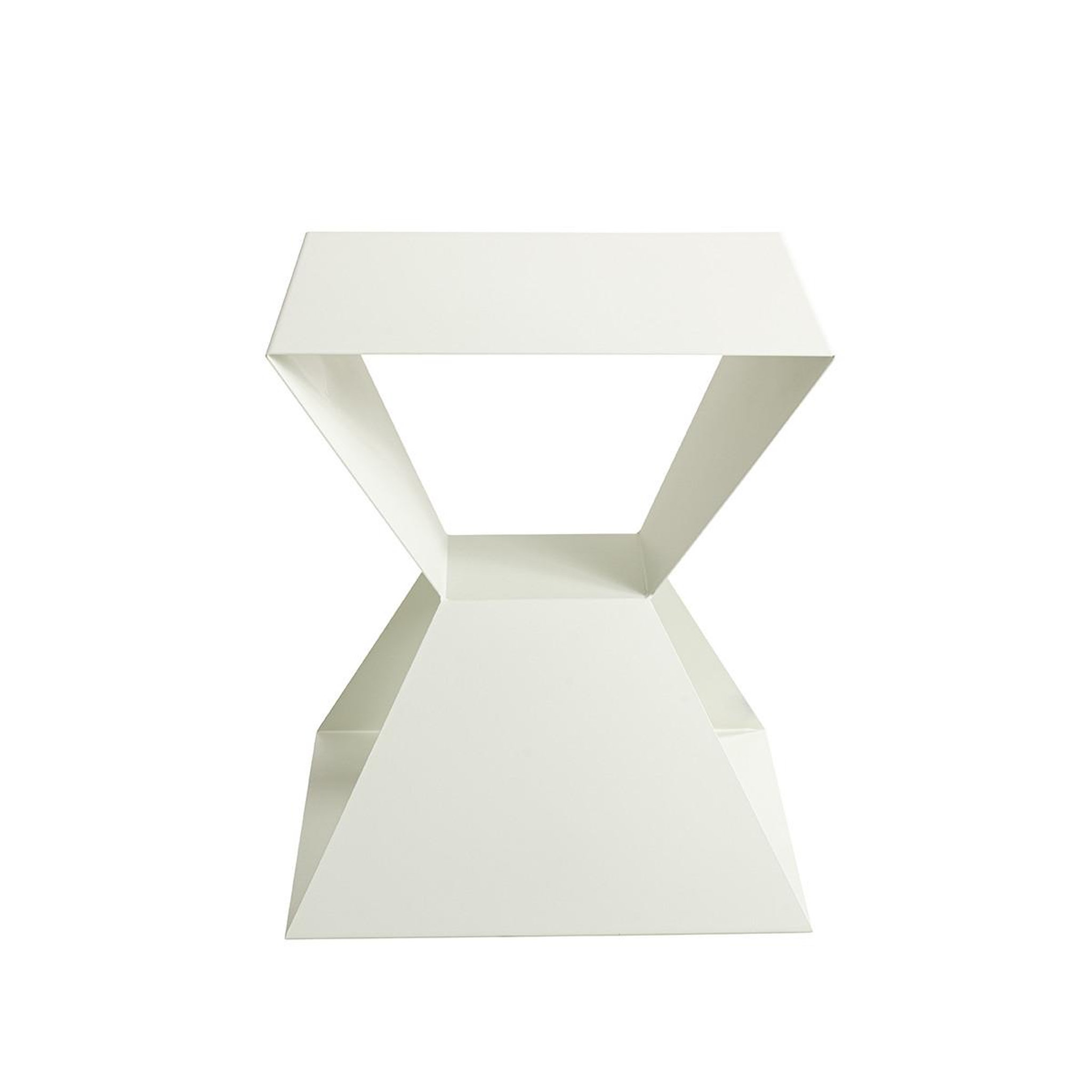 Voir la diapositive 3 : Paris Prix Table d'Appoint Design  Sablier  45cm Blanc