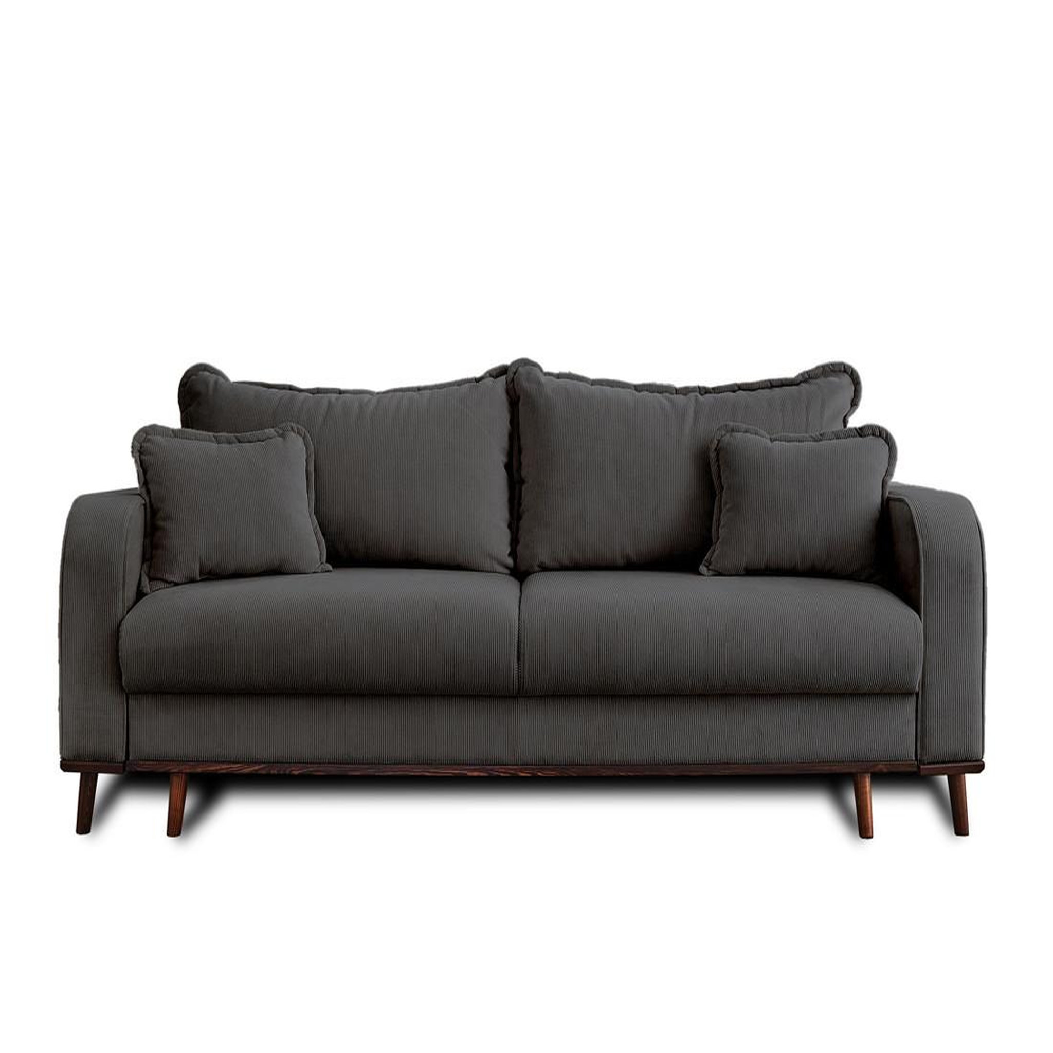 Voir la diapositive 1 : BEST MOBILIER Albane - canapé 3 places - convertible avec coffre - en velours côtelé