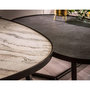Voir la diapositive 1 : LISA DESIGN Haryana - lot de 2 tables basses - effet marbre