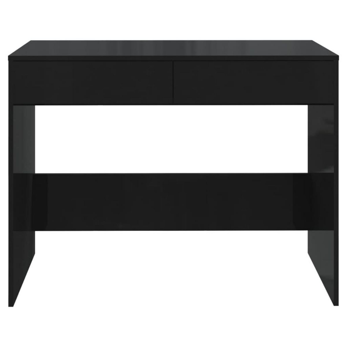VIDAXL Bureau Noir 101x50x76,5 cm Bois d'ingenierie