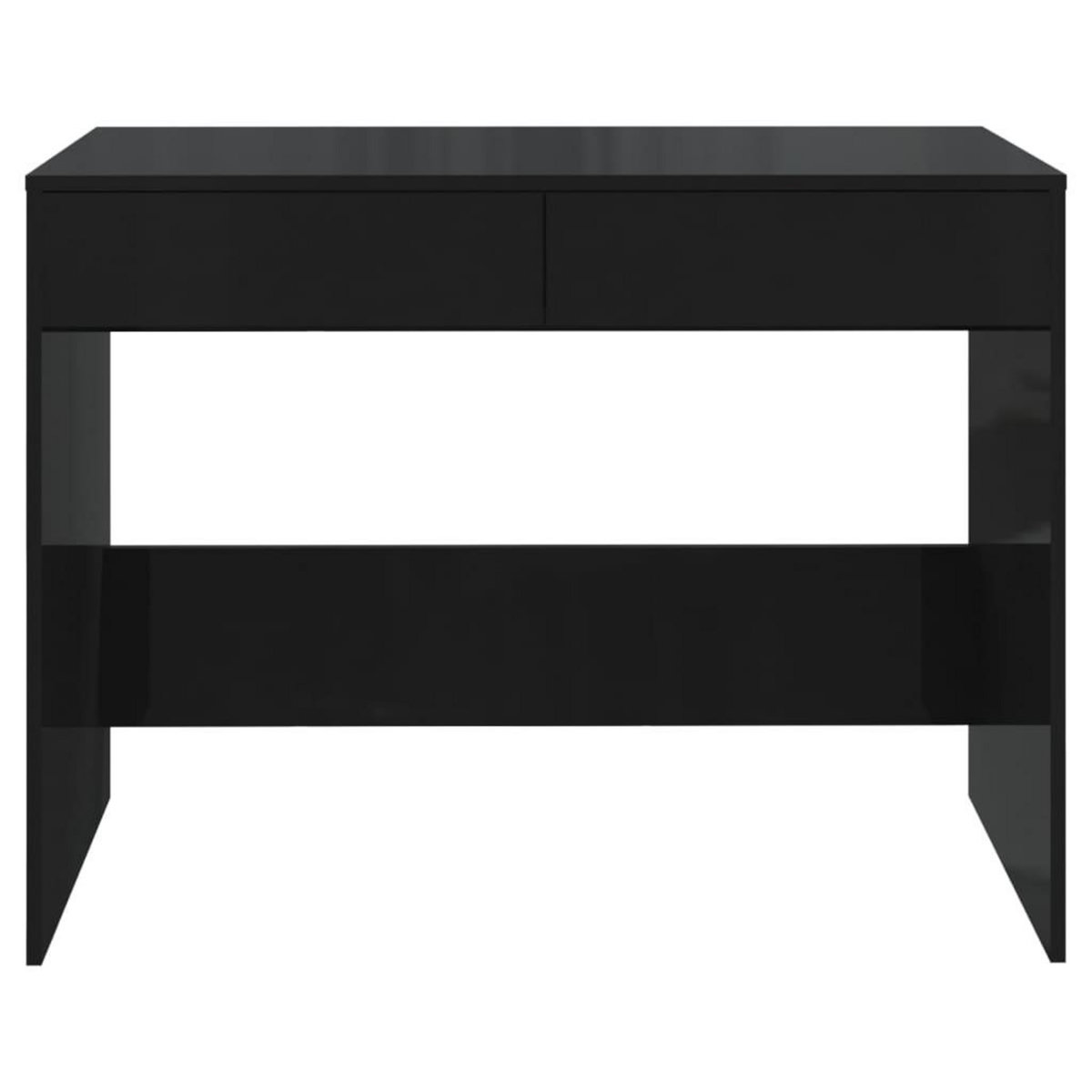VIDAXL Bureau Noir 101x50x76,5 cm Bois d'ingenierie