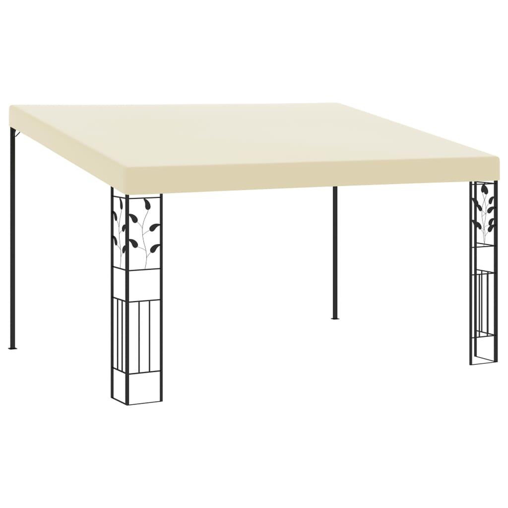 Voir la diapositive 1 : VIDAXL Belvedere a montage mural 4x3x2,5 m Creme