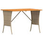 Voir la diapositive 4 : VIDAXL Table de jardin avec dessus en bois d'acacia beige 105x75x72 cm