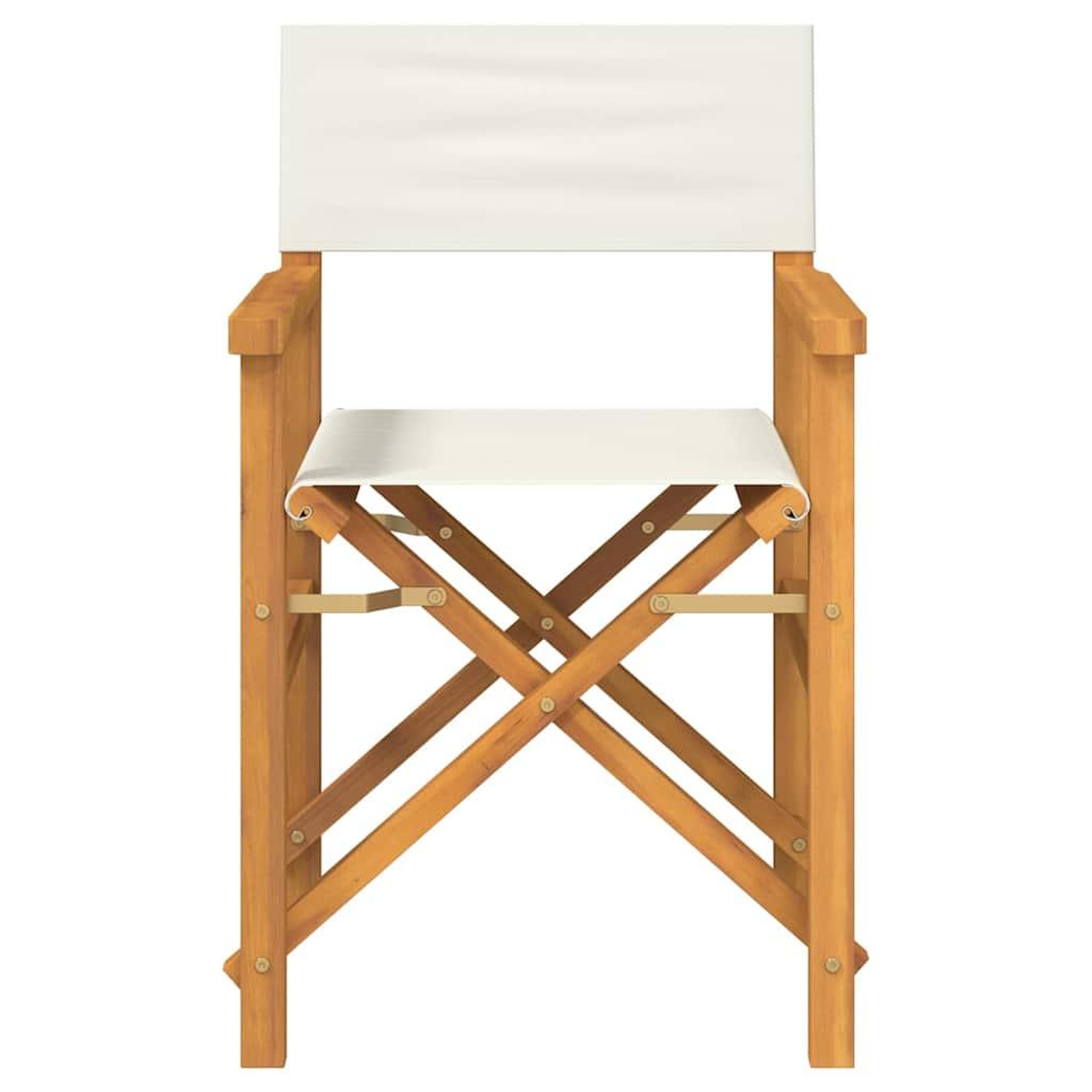 Voir la diapositive 4 : VIDAXL Chaises de metteur en scene pliantes lot de 2 Bois teck massif