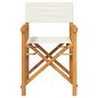 Voir la diapositive 4 : VIDAXL Chaises de metteur en scene pliantes lot de 2 Bois teck massif