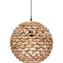 Voir la diapositive 2 : ATMOSPHERA Lampe Suspension Déco  Jacinthe  38cm Naturel