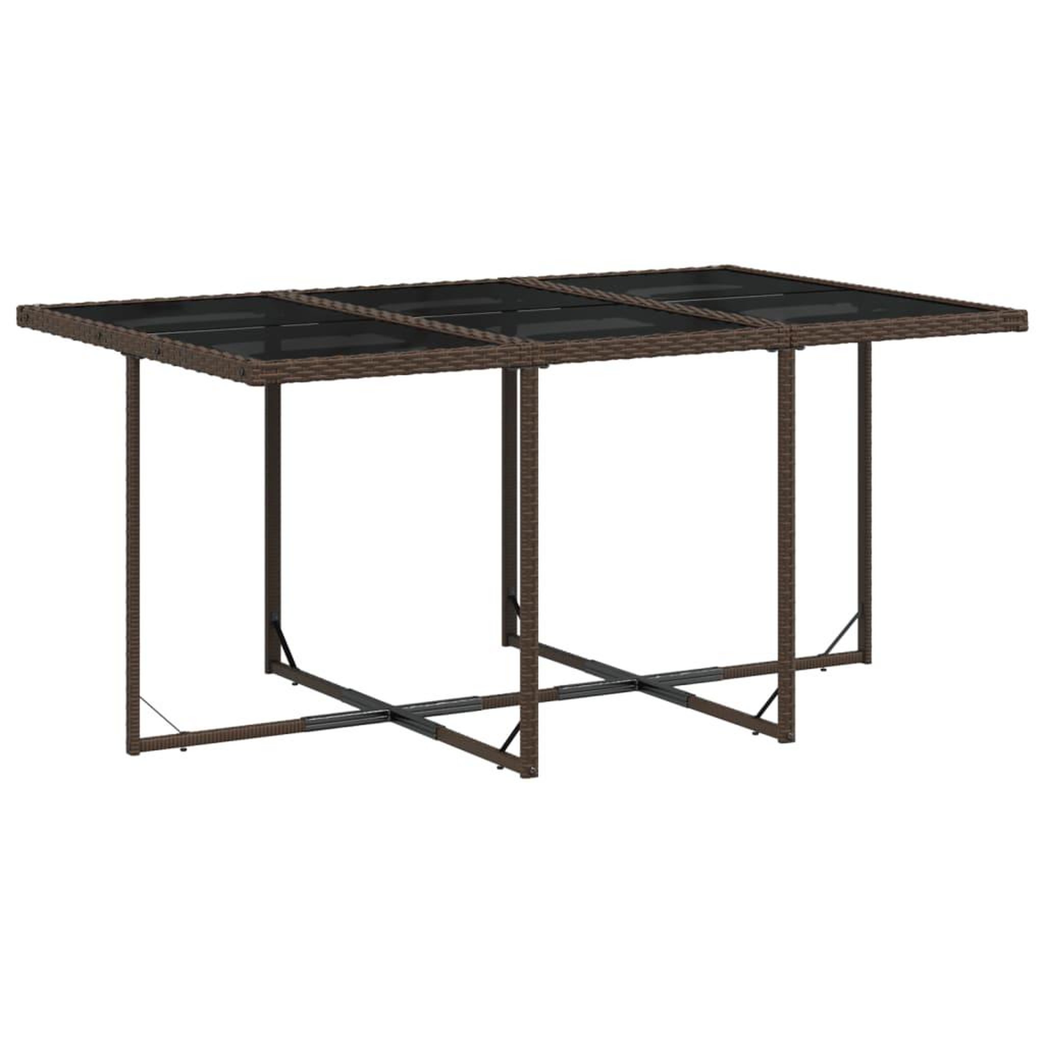 Voir la diapositive 3 : VIDAXL Ensemble a manger de jardin et coussins 11 pcs marron rotin
