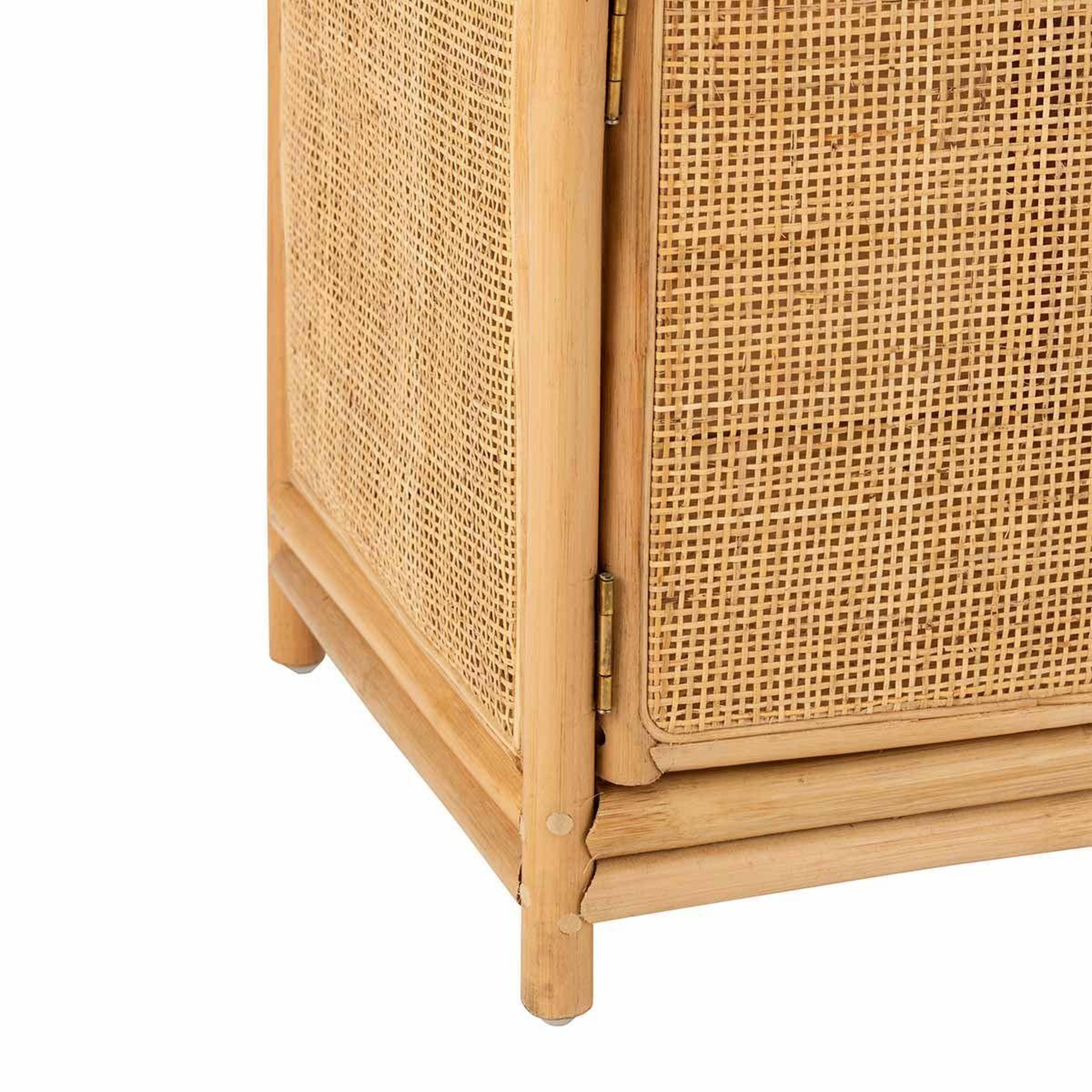 Voir la diapositive 5 : Paris Prix Étagère 1 porte en rotin  ellen  60cm naturel