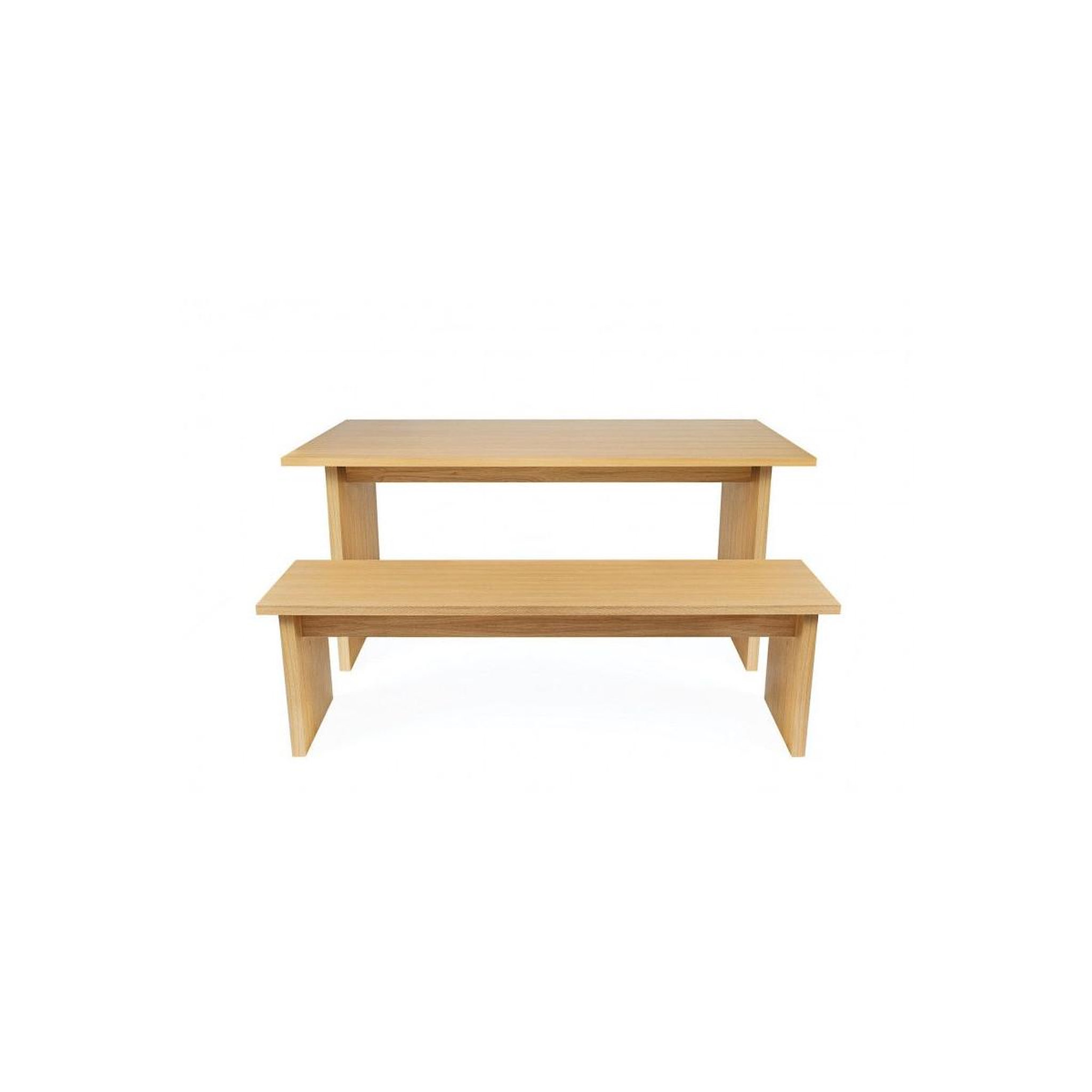 Voir la diapositive 4 : Paris Prix Table à manger design en bois  stripe  160cm naturel