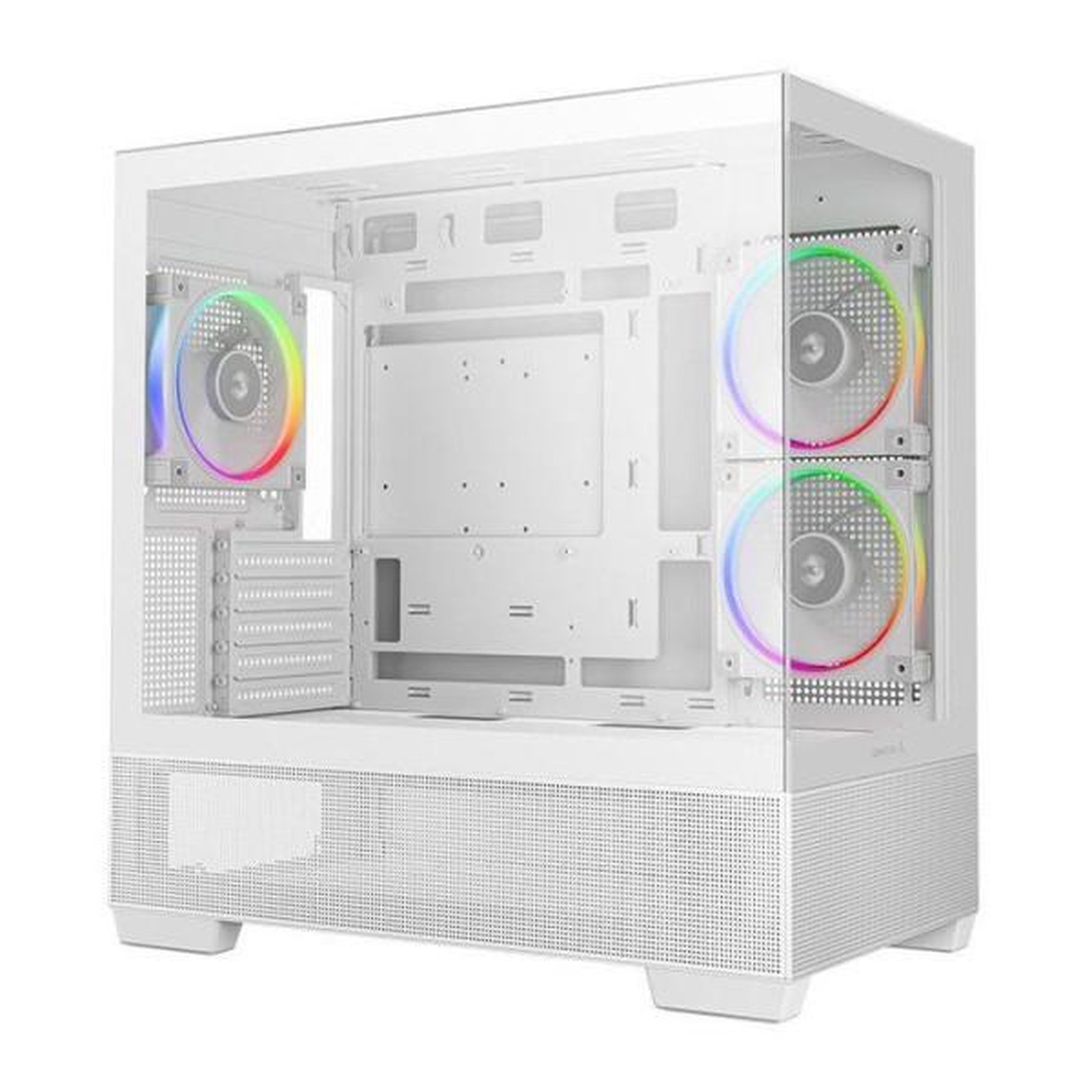 Voir la diapositive 4 : Deepcool Boîtier PC - DEEPCOOL - CG380 3F - Blanc - Moyen tour - Micro-ATX - 3 ventilateurs ARGB inclus