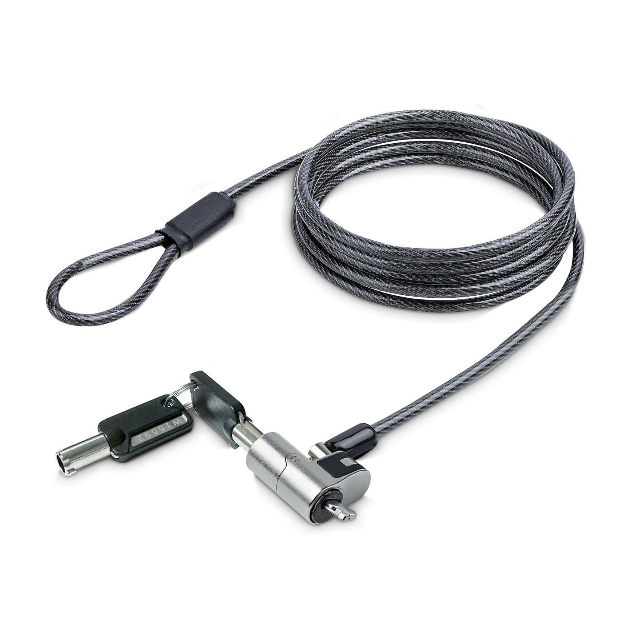 Voir la diapositive 1 : Startech StarTech.com NANOK-LAPTOP-LOCK câble antivol Noir, Argent 2 m
