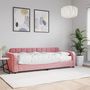 Voir la diapositive 1 : VIDAXL Lit de jour avec matelas rose 80x200 cm velours