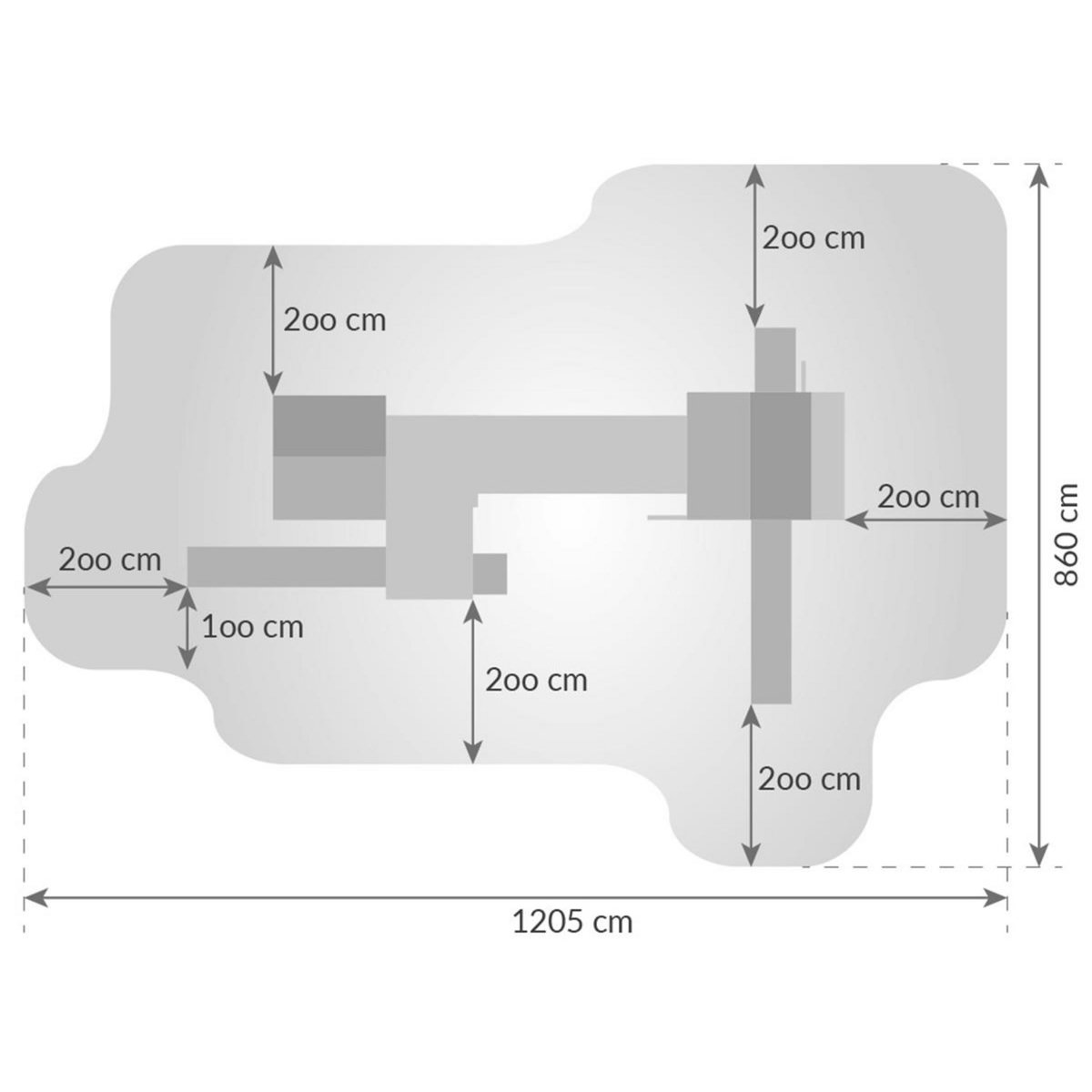 Fungoo Aire de jeux Maxi Plaza - Toboggan jaune - Fungoo