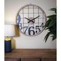 Voir la diapositive 5 : Paris Prix Horloge Murale en Métal  Numbers  60cm Noir