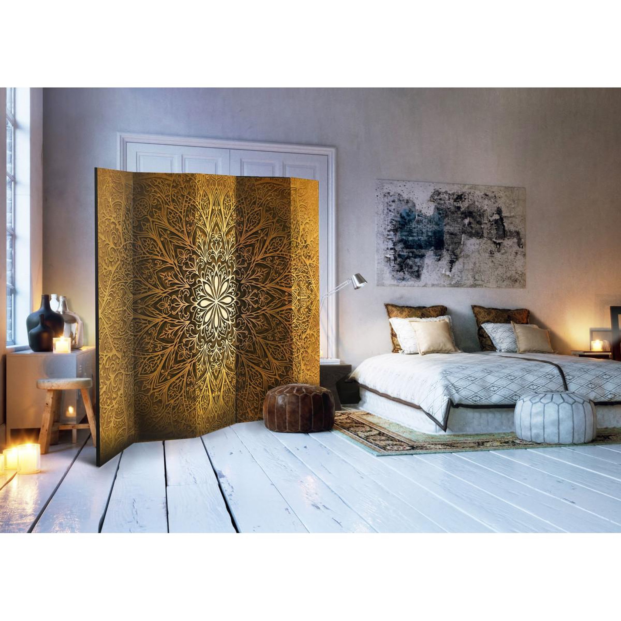 Voir la diapositive 2 : Paris Prix Paravent 5 volets  sacred circle  172x225cm
