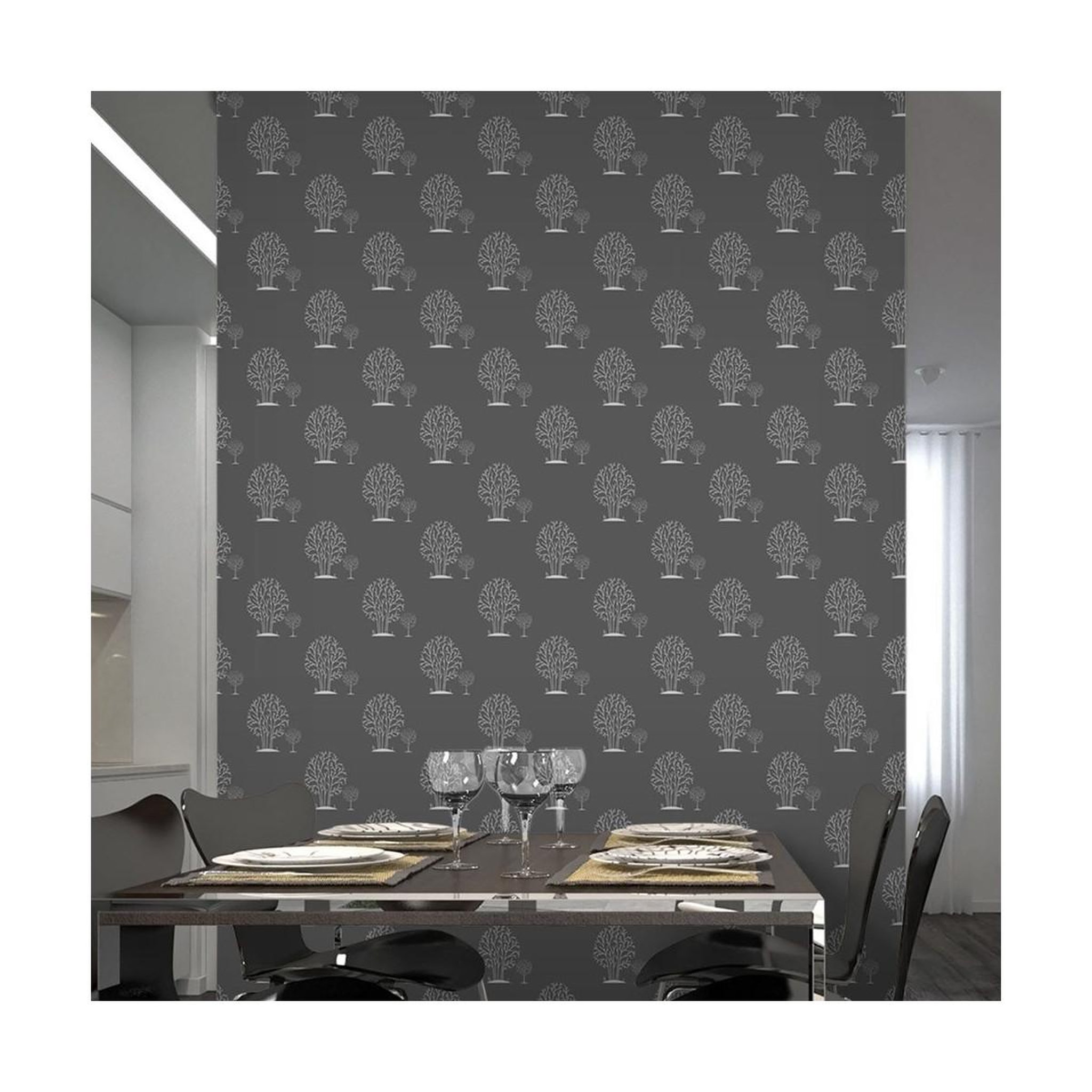 Paris Prix Papier peint  greyness of trees  50x1000cm