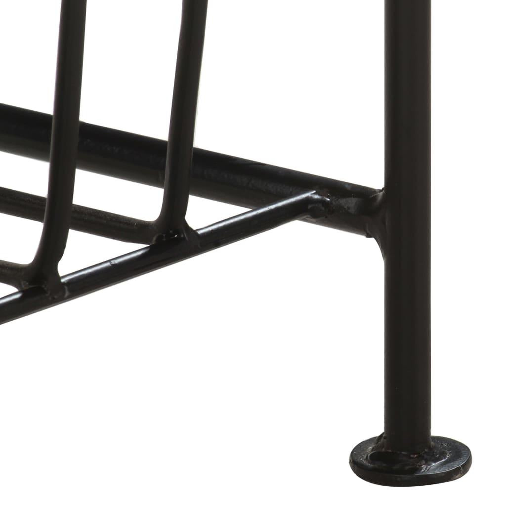 Voir la diapositive 5 : VIDAXL Porte-revues 40x30x50 cm Bois de manguier solide et acier
