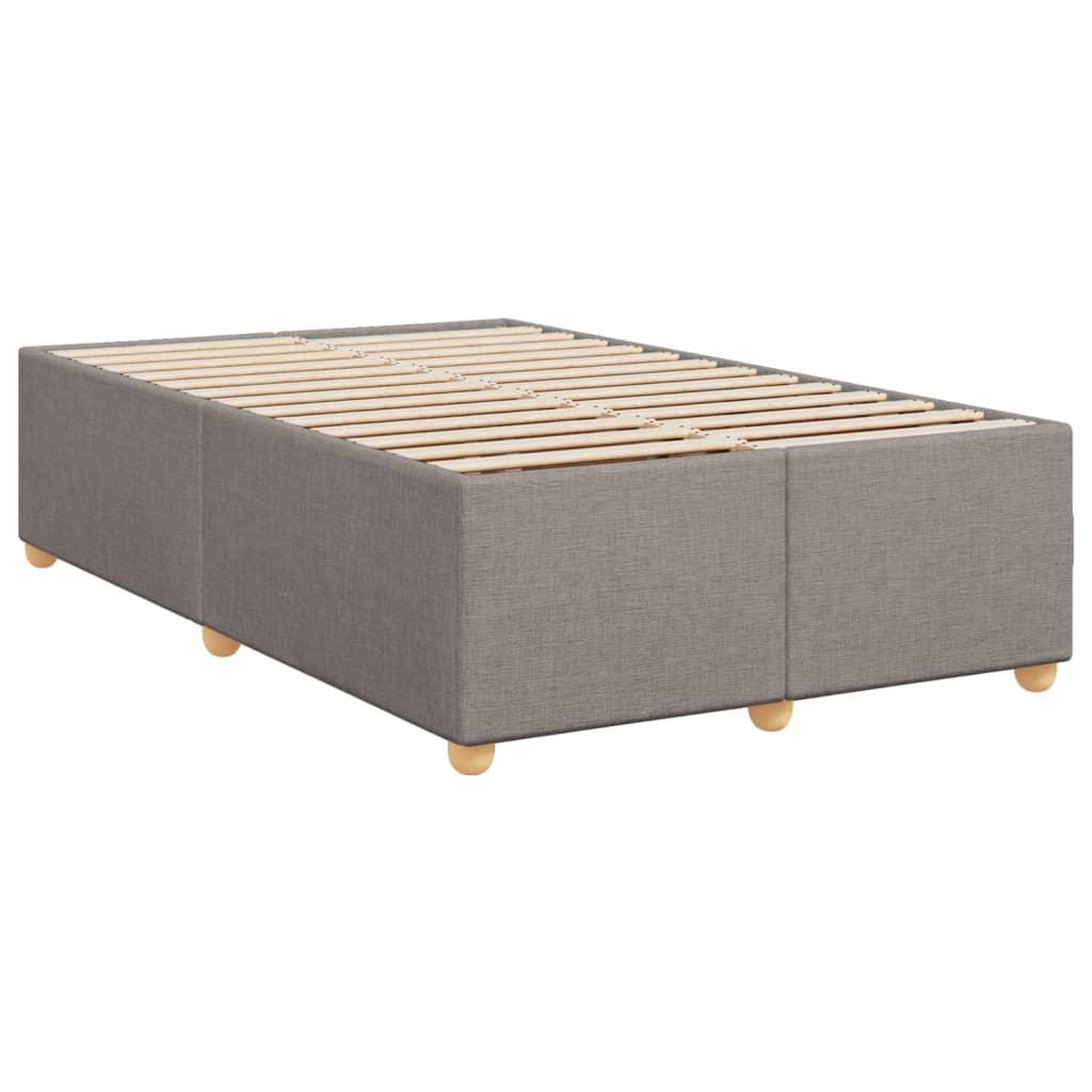 Voir la diapositive 3 : VIDAXL Cadre de lit sans matelas taupe 120x200 cm tissu