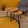 Voir la diapositive 6 : Paris Prix Lot de 2 Tables Gigognes  Felix  40cm Naturel & Noir