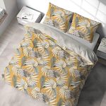 Home collection Parure housse de couette 100%polyester 72gsm aquilie. Coloris disponibles : Vert