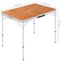 Voir la diapositive 6 : VIDAXL Table de camping pliable avec 2 bancs Aluminium Marron
