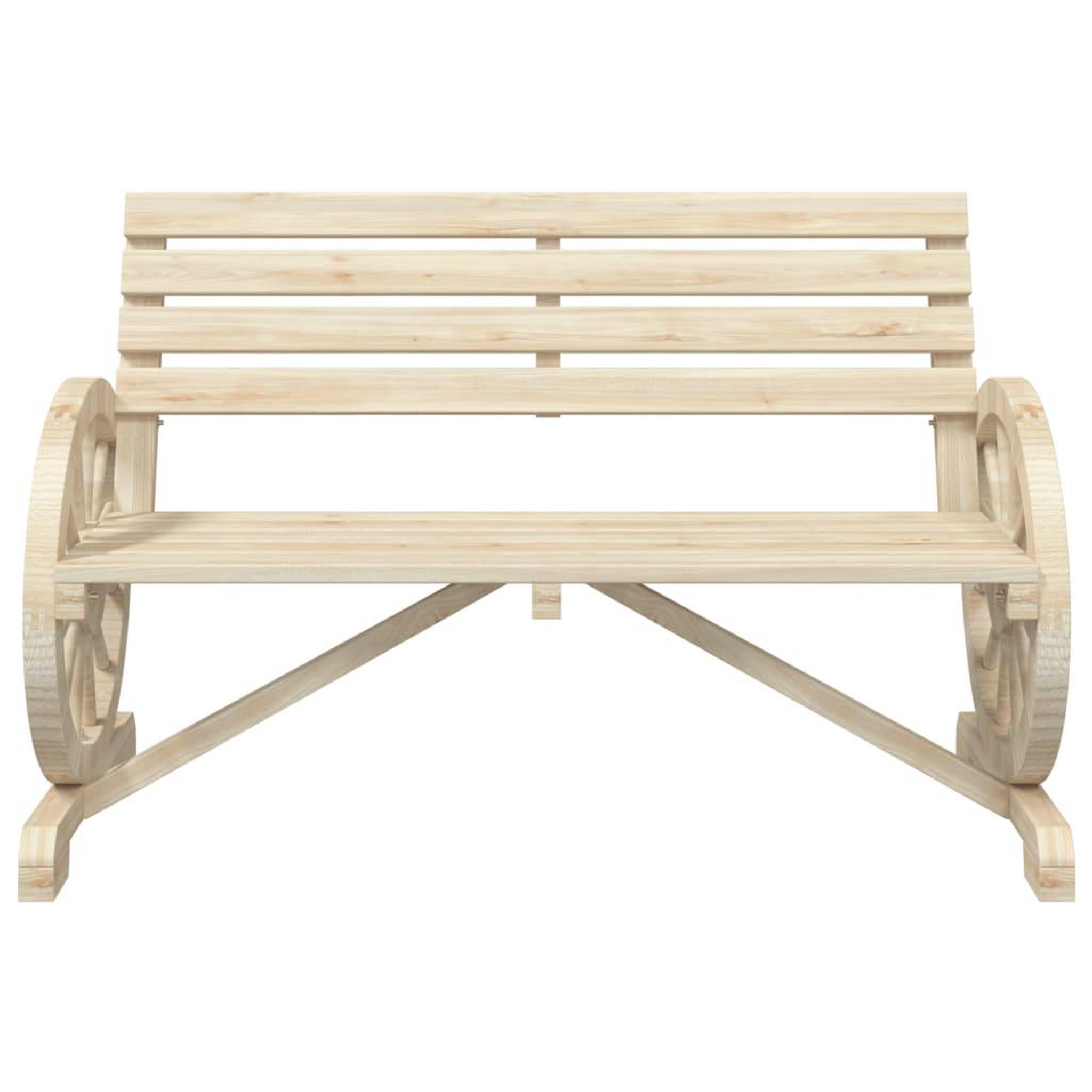 Voir la diapositive 4 : VIDAXL Banc de jardin 2 places bois de sapin massif