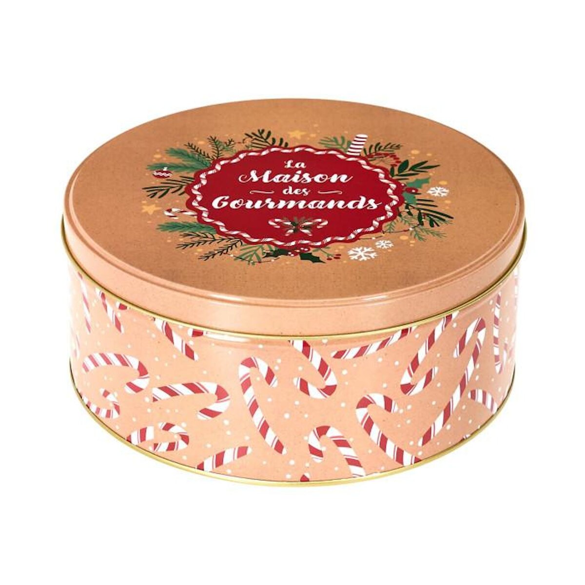 Paris Prix Lot de 3 Boîtes en Métal  Noël Magique  25cm Rouge