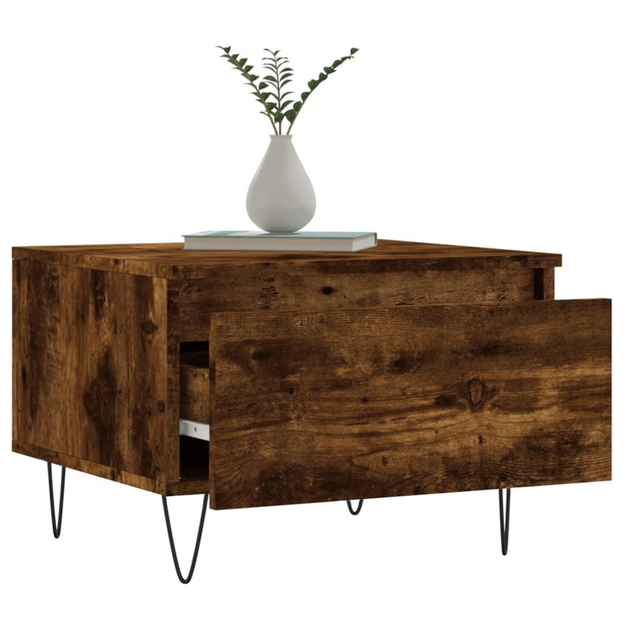 Voir la diapositive 4 : VIDAXL Tables basses 2 pcs chene fume 50x46x35 cm bois d'ingenierie