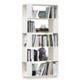 Voir la diapositive 5 : VIDAXL Bibliotheque/Separateur de piece Blanc 80x25x163,5cm Pin massif