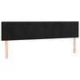 Voir la diapositive 4 : VIDAXL Tete de lit a LED Noir 200x5x78/88 cm Velours