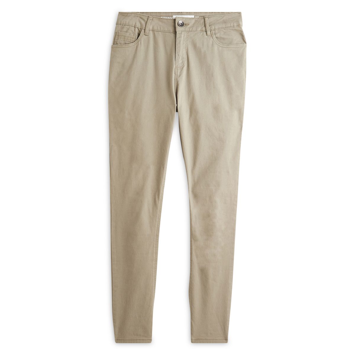 INEXTENSO Pantalon skinny vert kaki femme